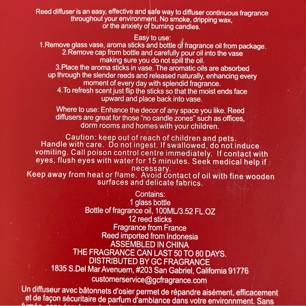 GC Fragrance Reed Diffuser - Picture 6 of 8